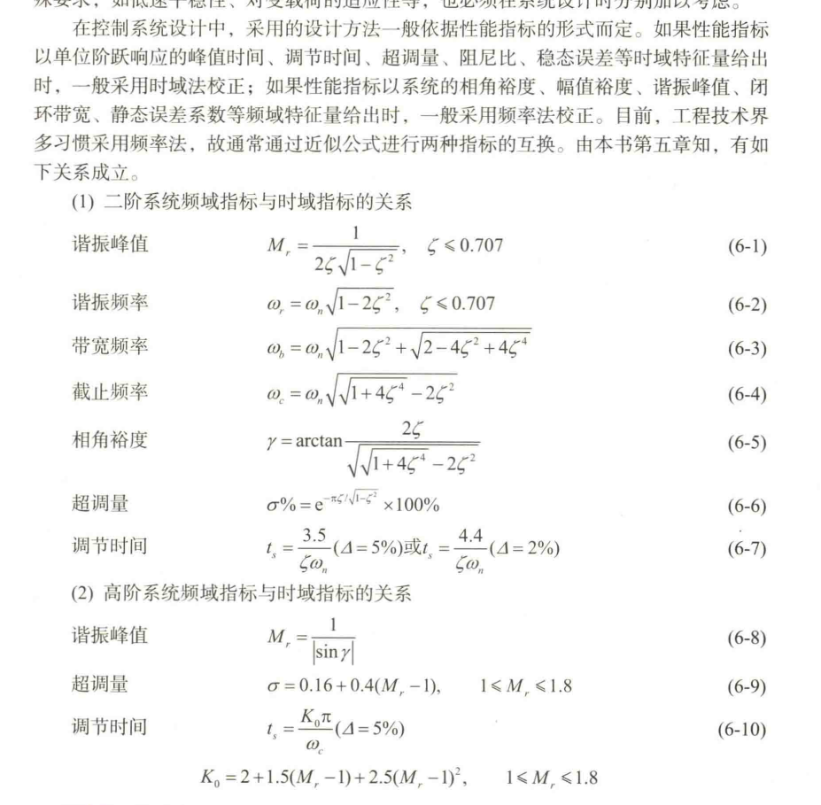 7、二阶系统频域与时域指标