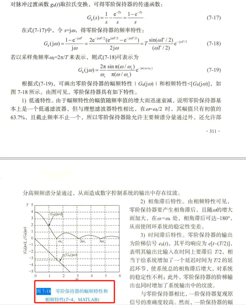 8、零阶保持器的频率特性