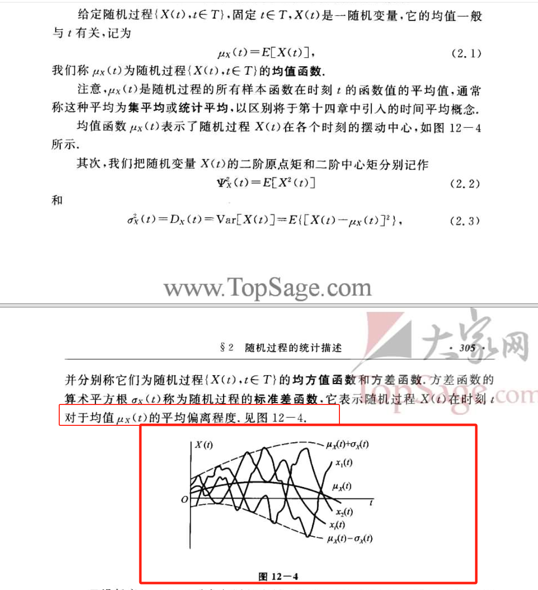 1、均方函数与方差函数