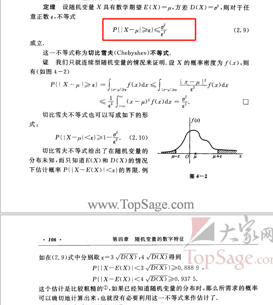 3、切比雪夫不等式